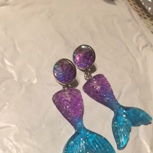 Mermaid tail earrings